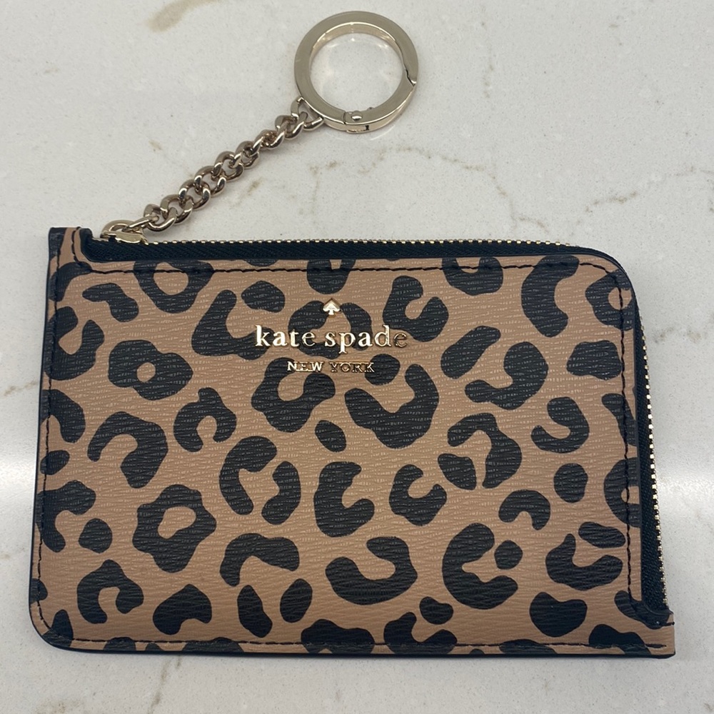 Kate Spade Cheetah L Zip Wallet